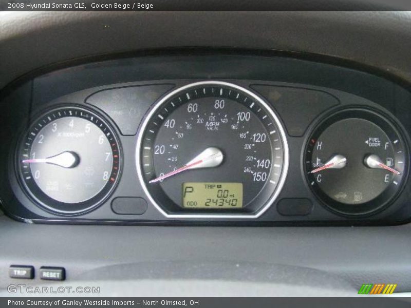 Golden Beige / Beige 2008 Hyundai Sonata GLS