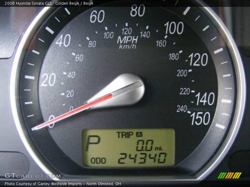 Golden Beige / Beige 2008 Hyundai Sonata GLS