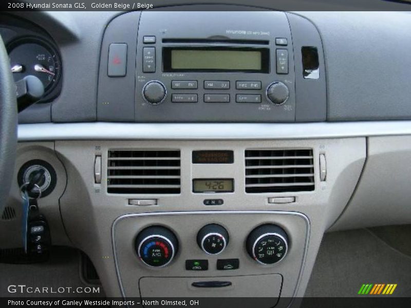 Golden Beige / Beige 2008 Hyundai Sonata GLS