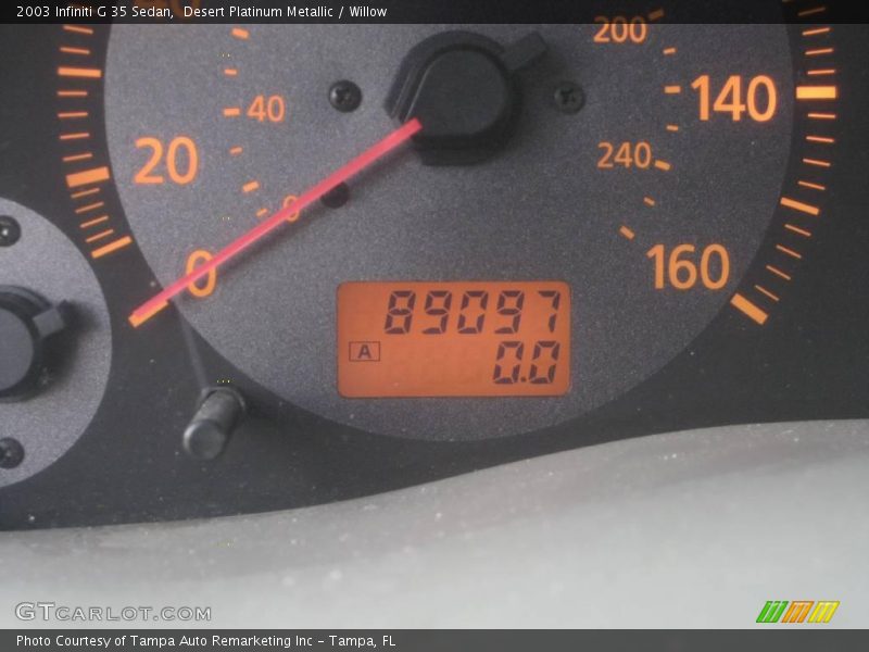 Desert Platinum Metallic / Willow 2003 Infiniti G 35 Sedan