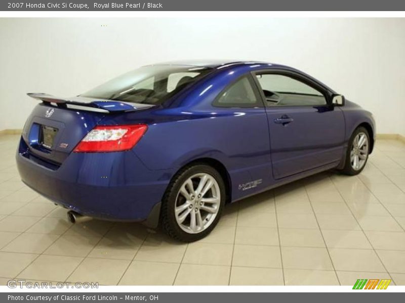 Royal Blue Pearl / Black 2007 Honda Civic Si Coupe