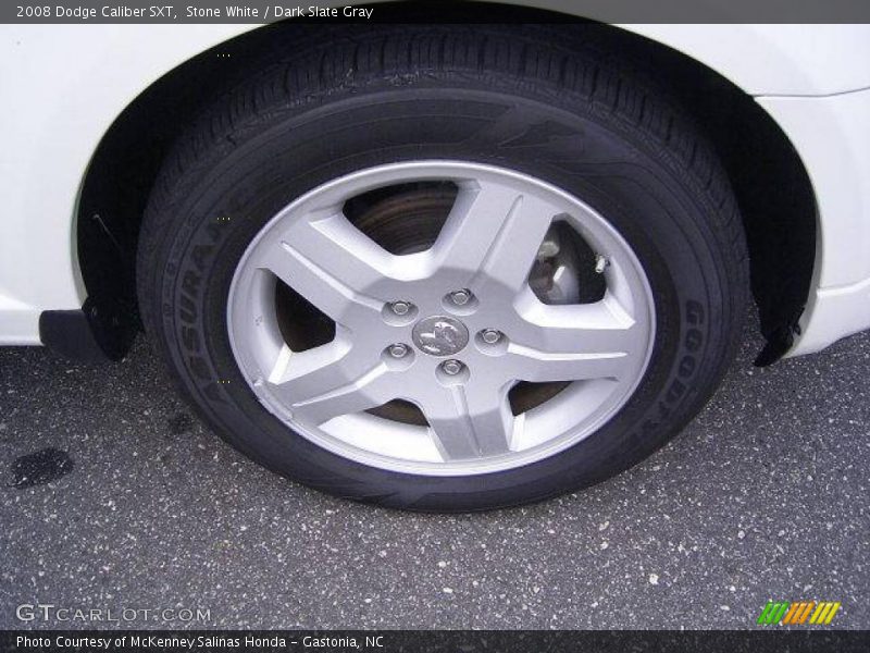 Stone White / Dark Slate Gray 2008 Dodge Caliber SXT