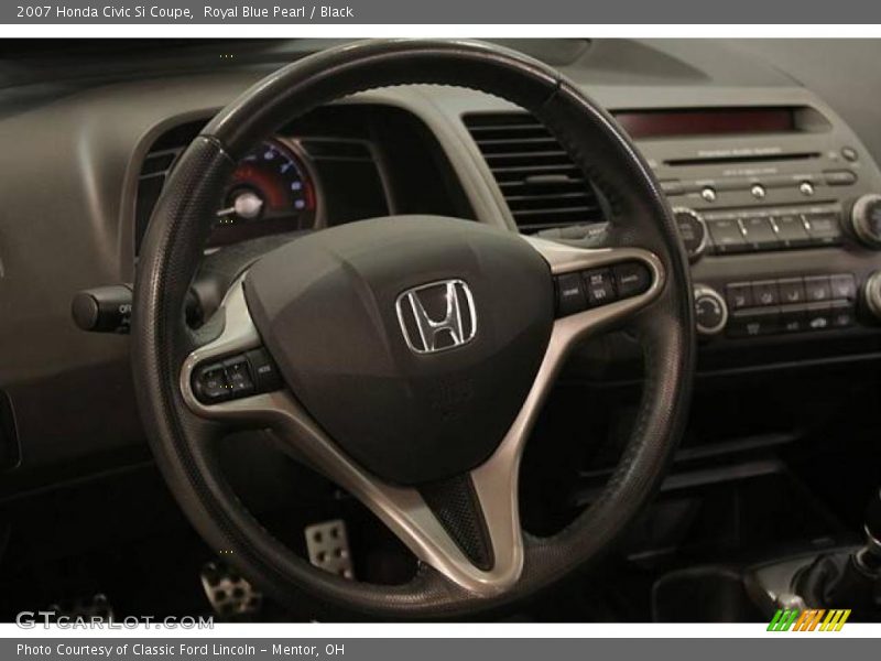 Royal Blue Pearl / Black 2007 Honda Civic Si Coupe