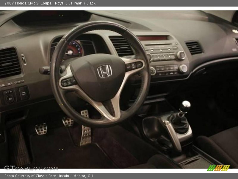 Royal Blue Pearl / Black 2007 Honda Civic Si Coupe