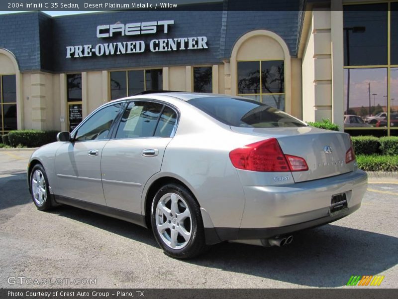 Desert Platinum Metallic / Willow 2004 Infiniti G 35 Sedan
