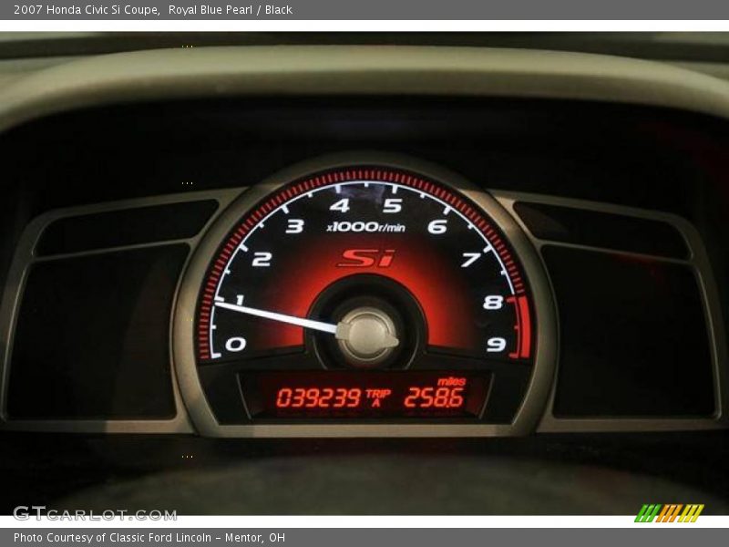 Royal Blue Pearl / Black 2007 Honda Civic Si Coupe