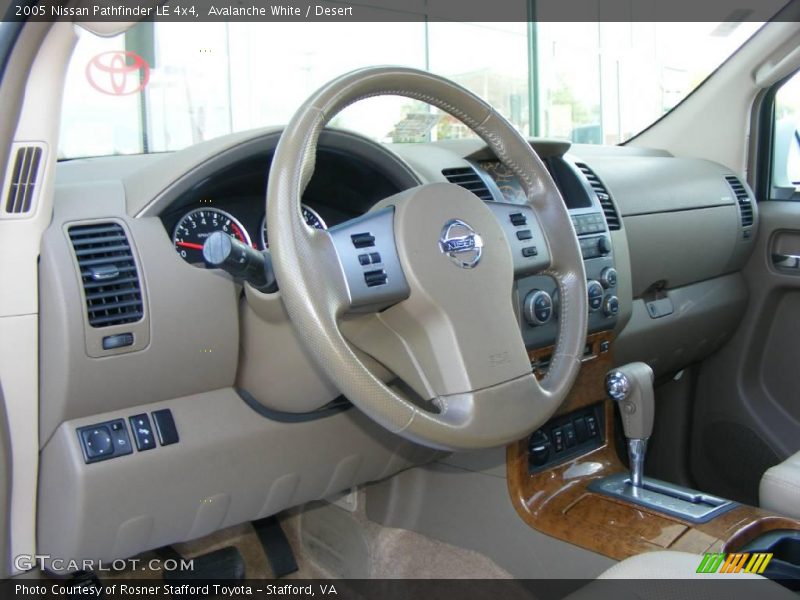 Avalanche White / Desert 2005 Nissan Pathfinder LE 4x4