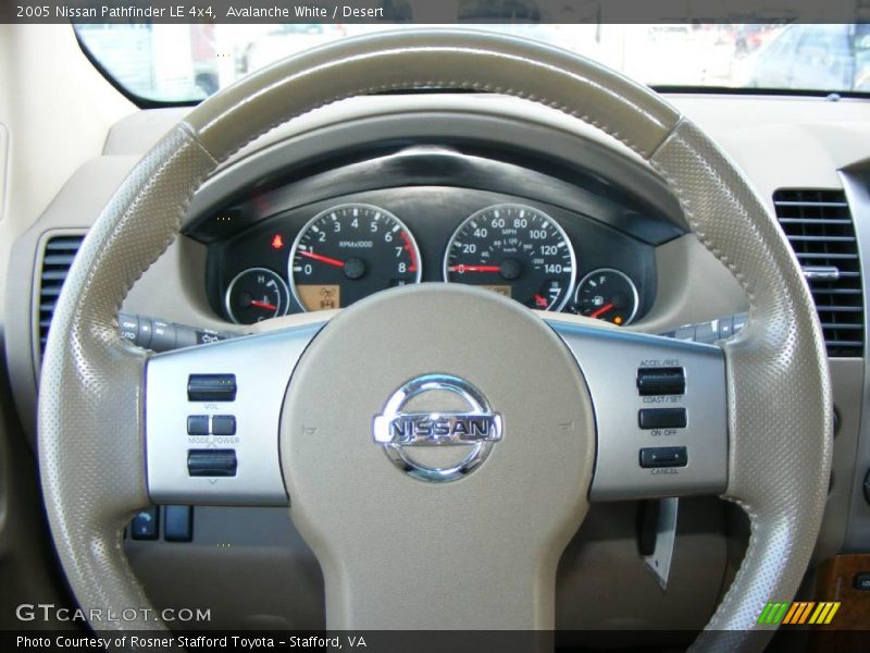 Avalanche White / Desert 2005 Nissan Pathfinder LE 4x4