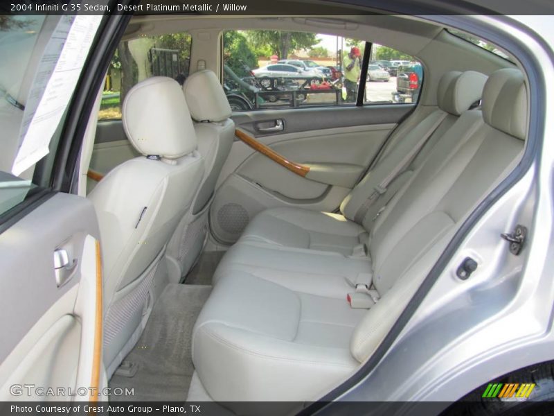 Desert Platinum Metallic / Willow 2004 Infiniti G 35 Sedan