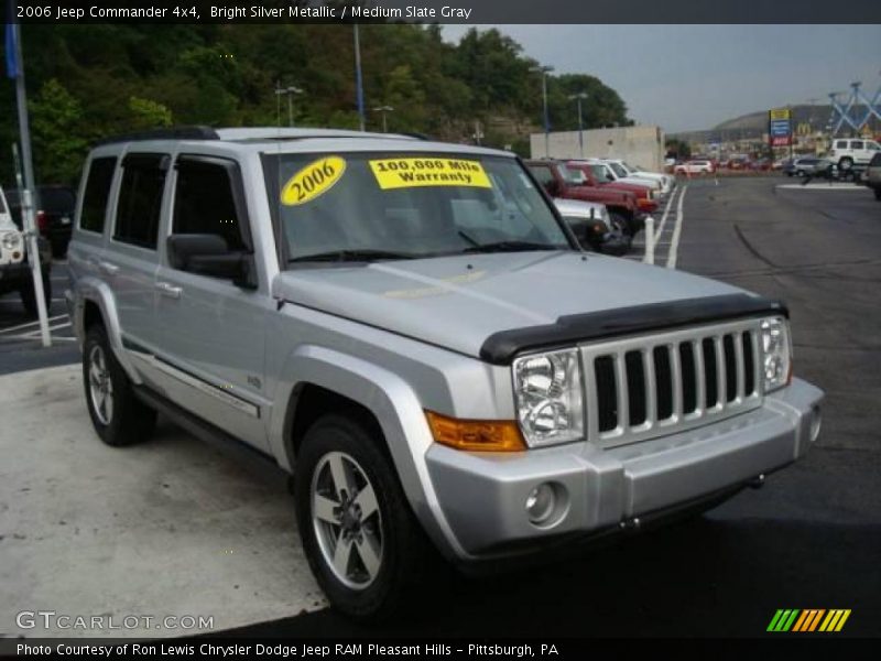 Bright Silver Metallic / Medium Slate Gray 2006 Jeep Commander 4x4