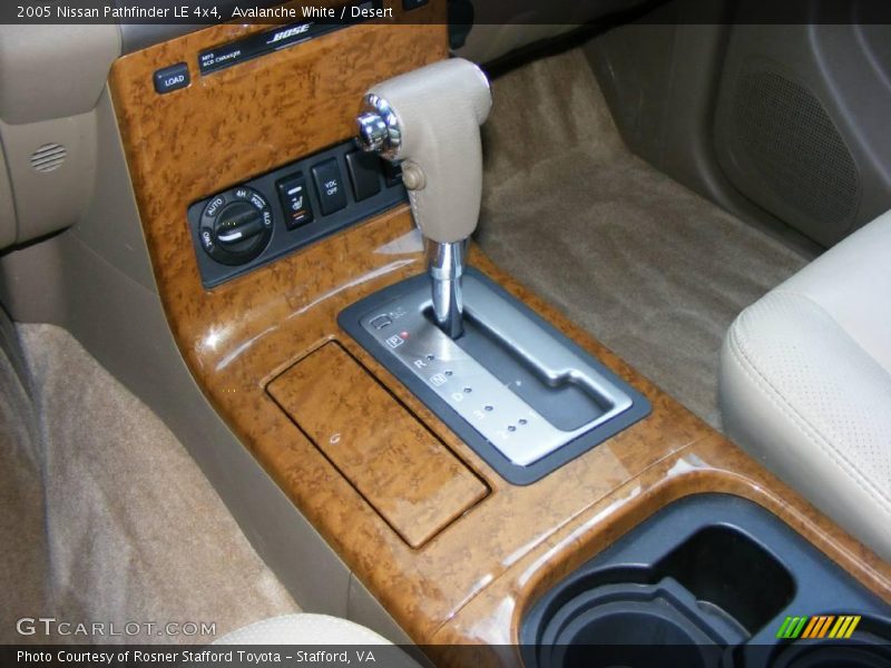 Avalanche White / Desert 2005 Nissan Pathfinder LE 4x4