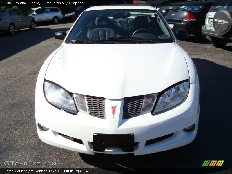 Summit White / Graphite 2003 Pontiac Sunfire
