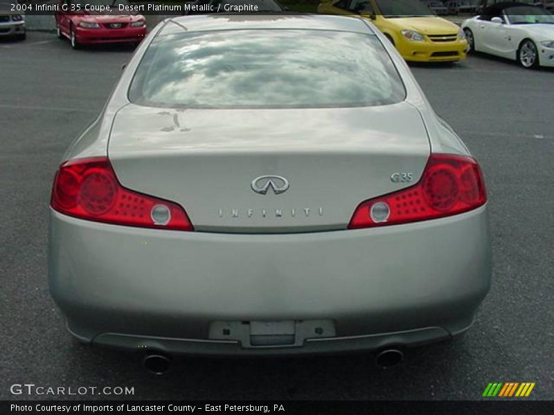 Desert Platinum Metallic / Graphite 2004 Infiniti G 35 Coupe