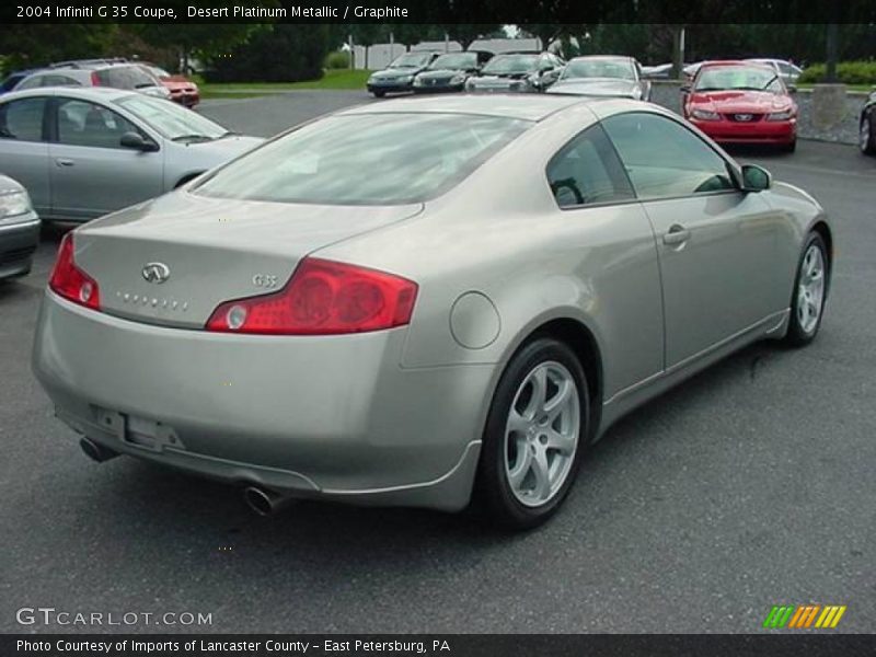 Desert Platinum Metallic / Graphite 2004 Infiniti G 35 Coupe