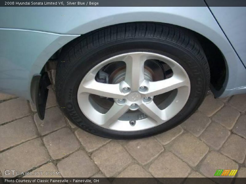 Silver Blue / Beige 2008 Hyundai Sonata Limited V6