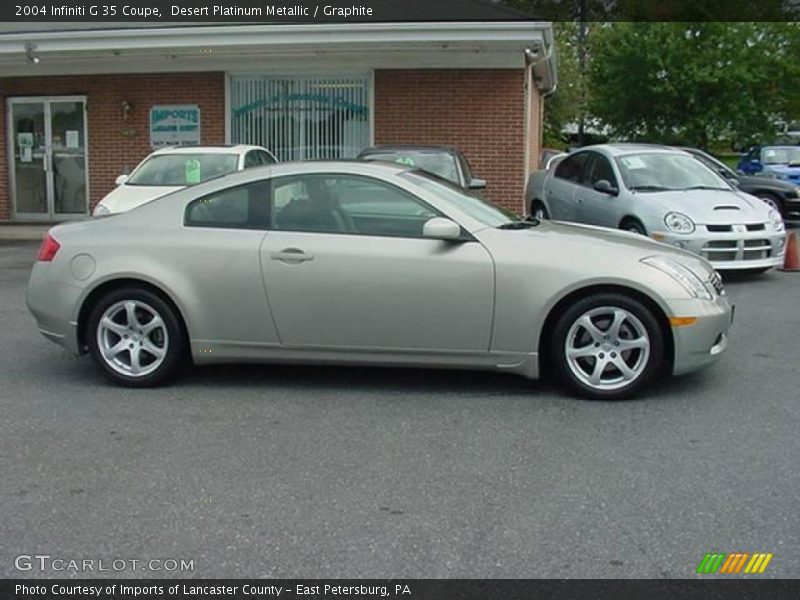 Desert Platinum Metallic / Graphite 2004 Infiniti G 35 Coupe