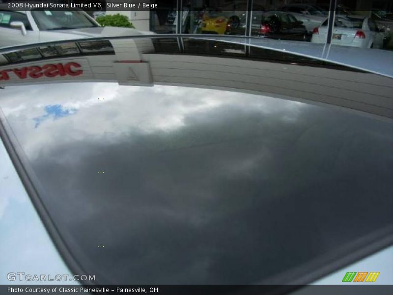 Silver Blue / Beige 2008 Hyundai Sonata Limited V6