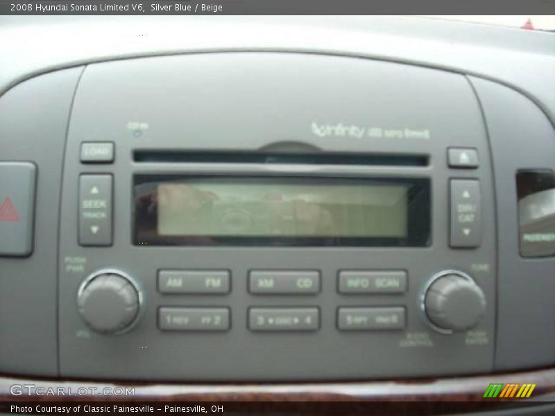 Silver Blue / Beige 2008 Hyundai Sonata Limited V6