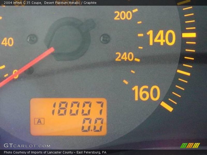 Desert Platinum Metallic / Graphite 2004 Infiniti G 35 Coupe