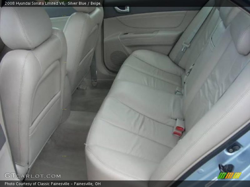 Silver Blue / Beige 2008 Hyundai Sonata Limited V6