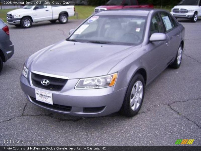 Steel Gray / Gray 2008 Hyundai Sonata GLS