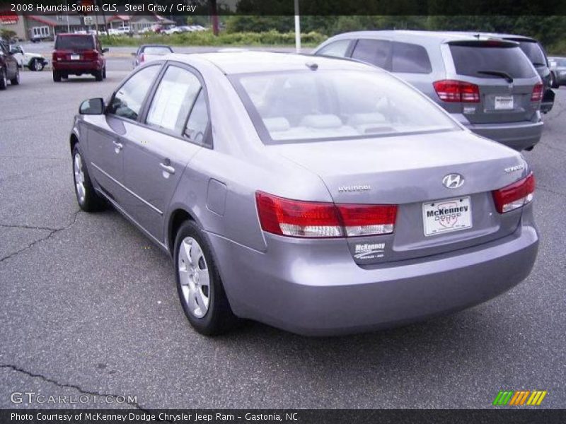 Steel Gray / Gray 2008 Hyundai Sonata GLS