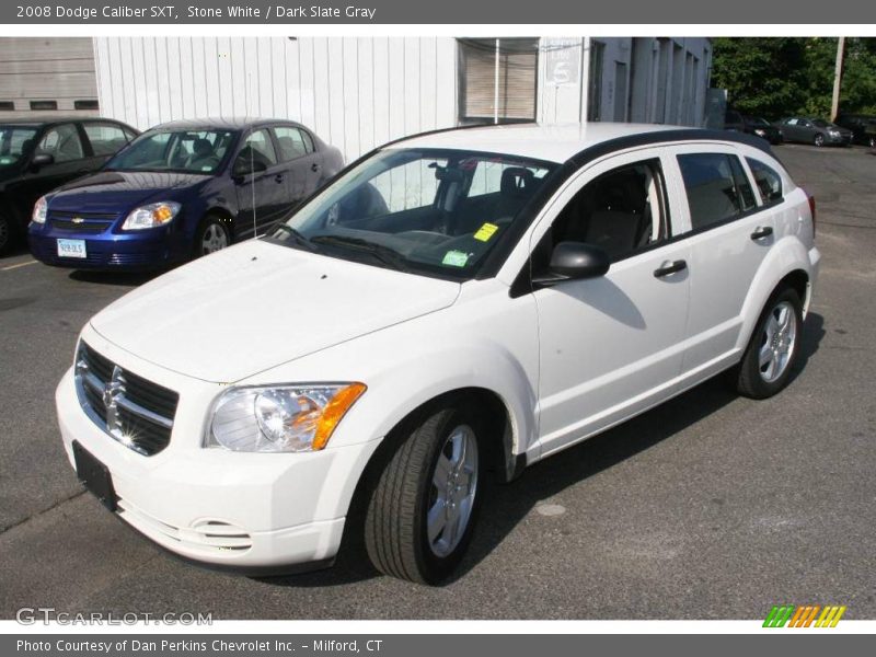 Stone White / Dark Slate Gray 2008 Dodge Caliber SXT