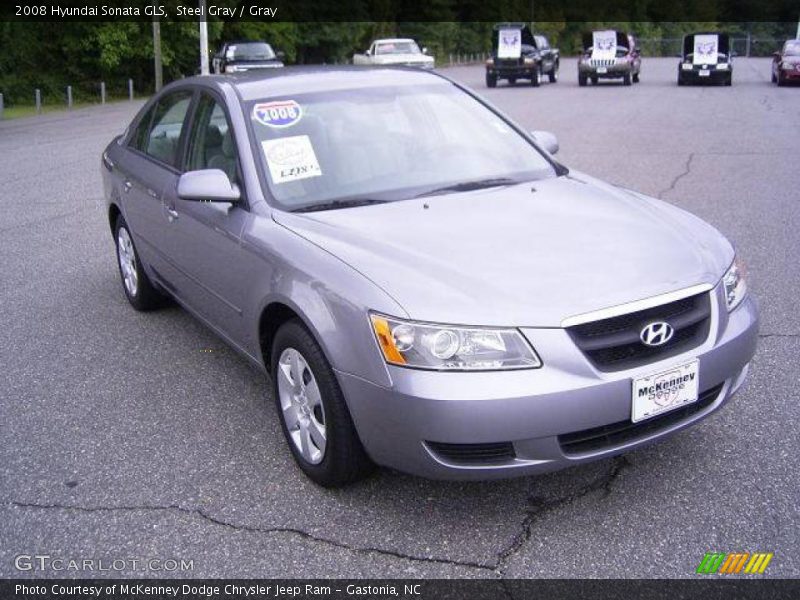 Steel Gray / Gray 2008 Hyundai Sonata GLS