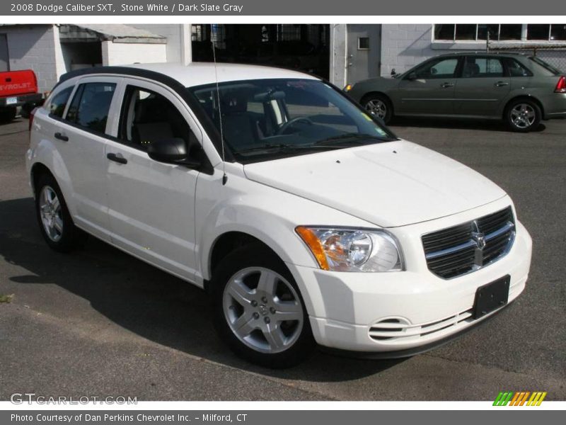 Stone White / Dark Slate Gray 2008 Dodge Caliber SXT