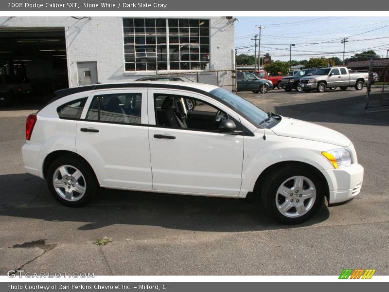 Stone White / Dark Slate Gray 2008 Dodge Caliber SXT