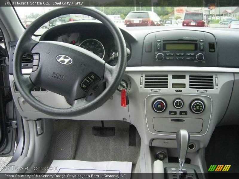Steel Gray / Gray 2008 Hyundai Sonata GLS