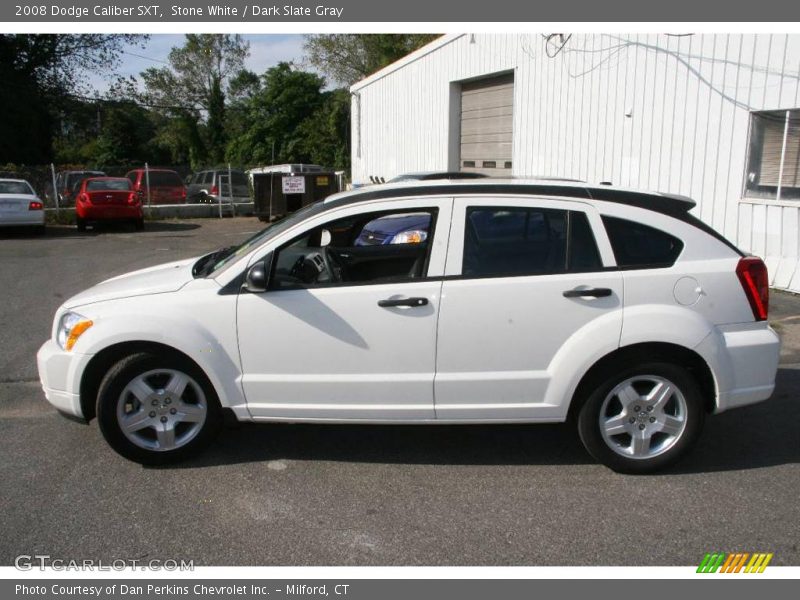 Stone White / Dark Slate Gray 2008 Dodge Caliber SXT