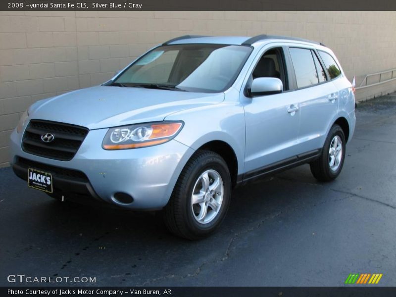 Silver Blue / Gray 2008 Hyundai Santa Fe GLS