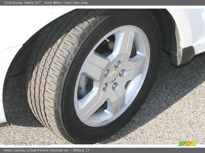 Stone White / Dark Slate Gray 2008 Dodge Caliber SXT