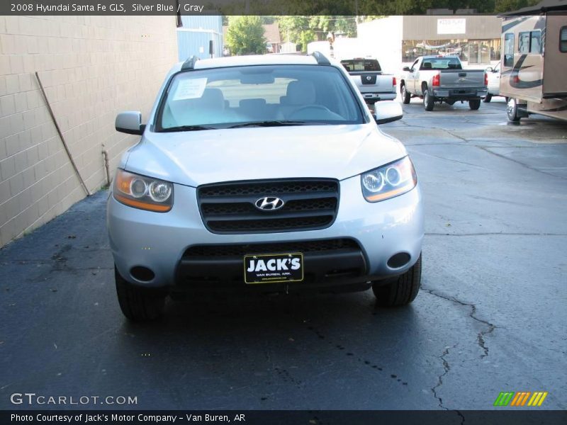 Silver Blue / Gray 2008 Hyundai Santa Fe GLS