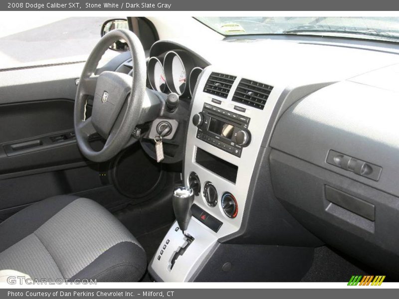 Stone White / Dark Slate Gray 2008 Dodge Caliber SXT