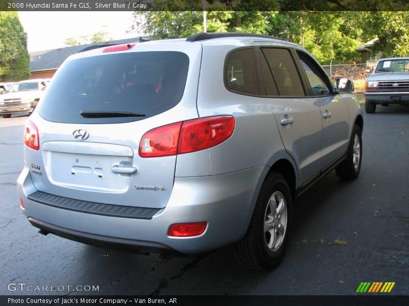 Silver Blue / Gray 2008 Hyundai Santa Fe GLS