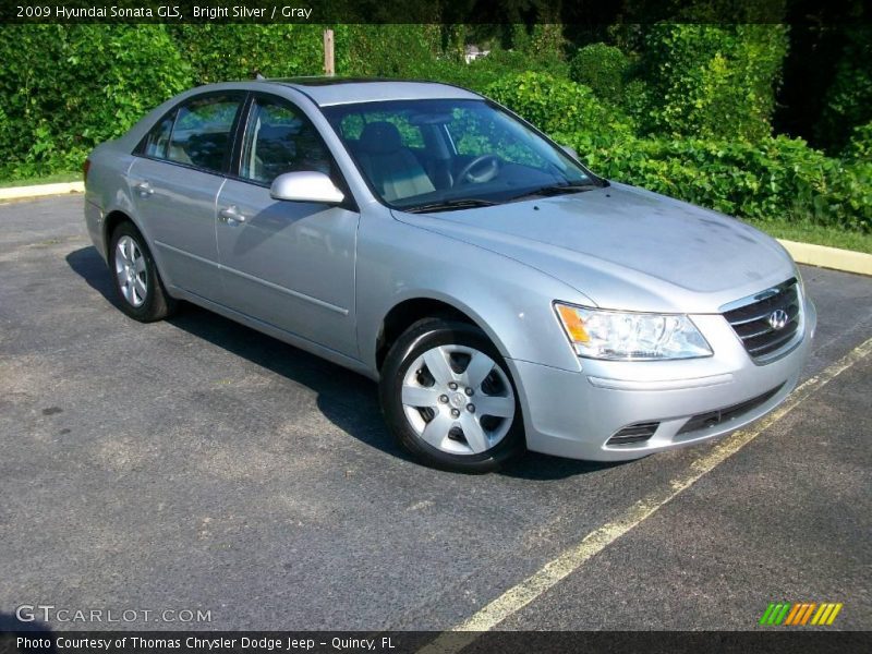 Bright Silver / Gray 2009 Hyundai Sonata GLS