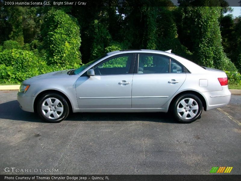Bright Silver / Gray 2009 Hyundai Sonata GLS