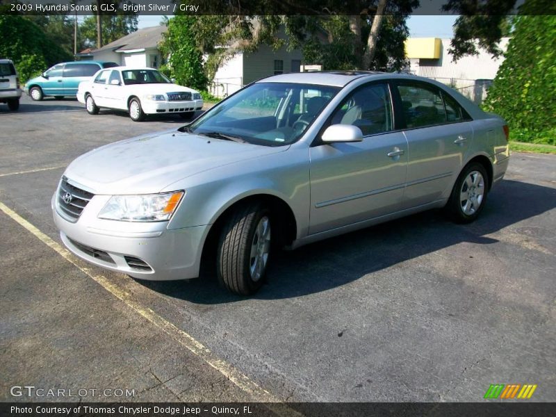 Bright Silver / Gray 2009 Hyundai Sonata GLS