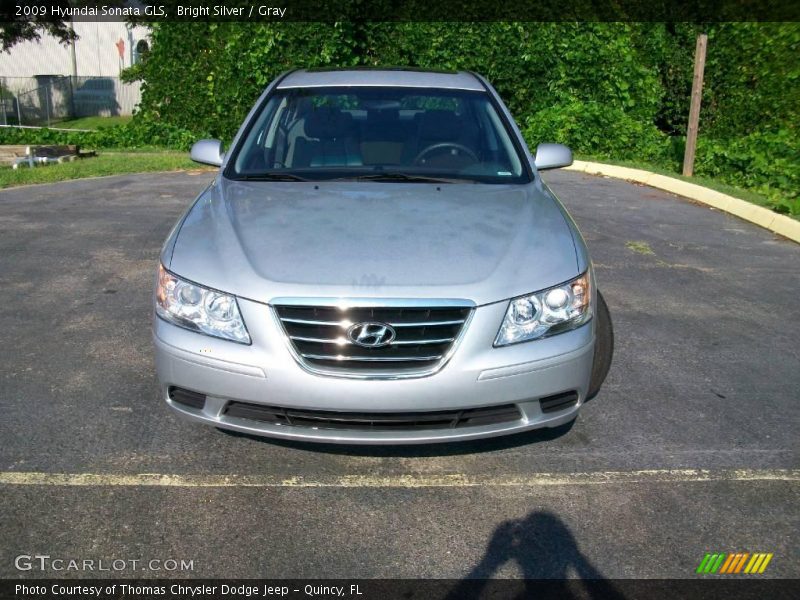 Bright Silver / Gray 2009 Hyundai Sonata GLS