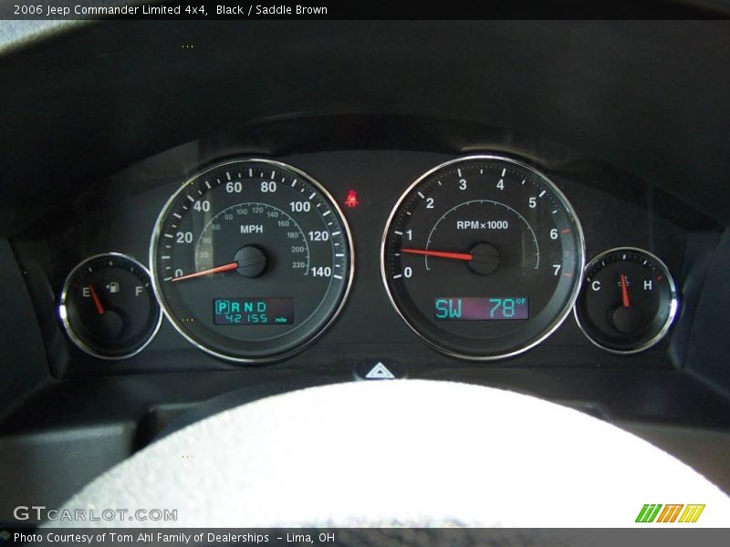 Black / Saddle Brown 2006 Jeep Commander Limited 4x4