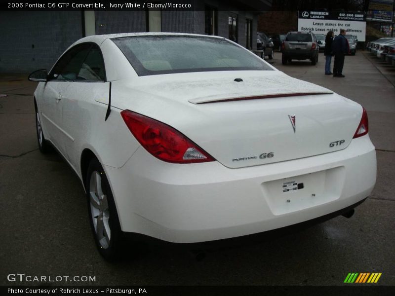 Ivory White / Ebony/Morocco 2006 Pontiac G6 GTP Convertible