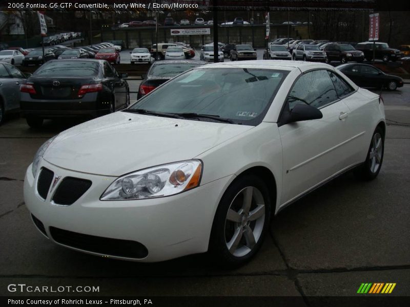 Ivory White / Ebony/Morocco 2006 Pontiac G6 GTP Convertible
