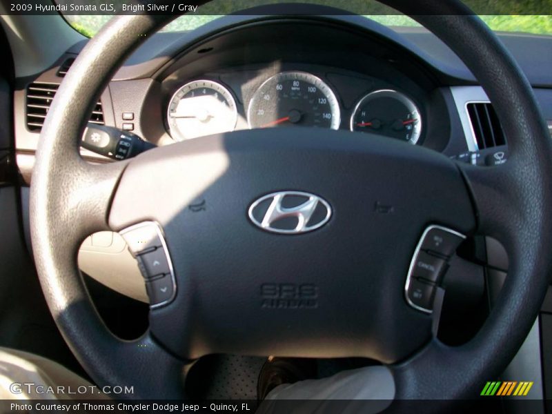 Bright Silver / Gray 2009 Hyundai Sonata GLS