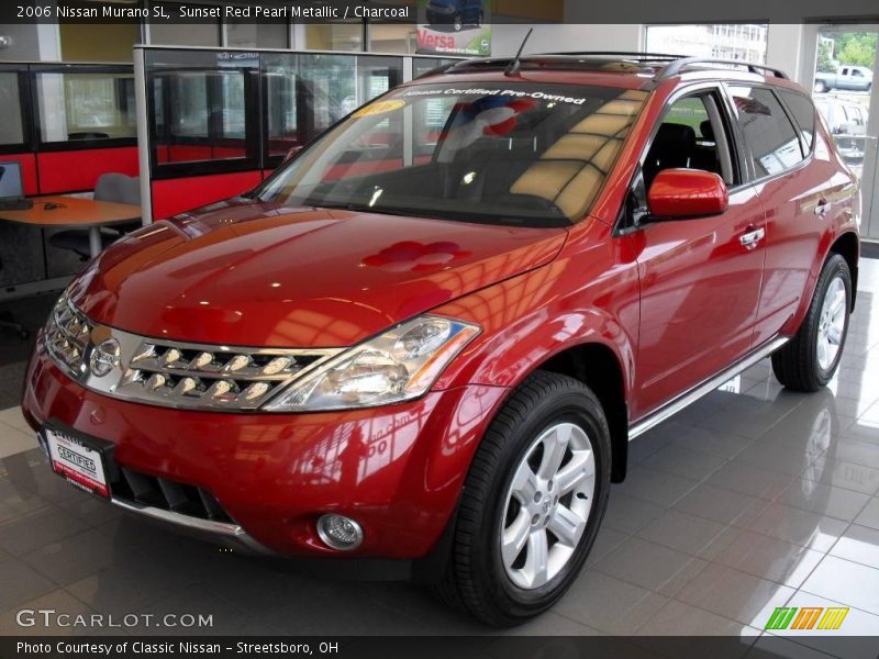 Sunset Red Pearl Metallic / Charcoal 2006 Nissan Murano SL