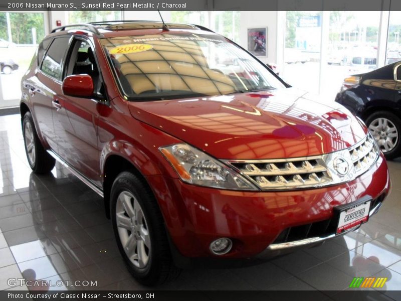 Sunset Red Pearl Metallic / Charcoal 2006 Nissan Murano SL