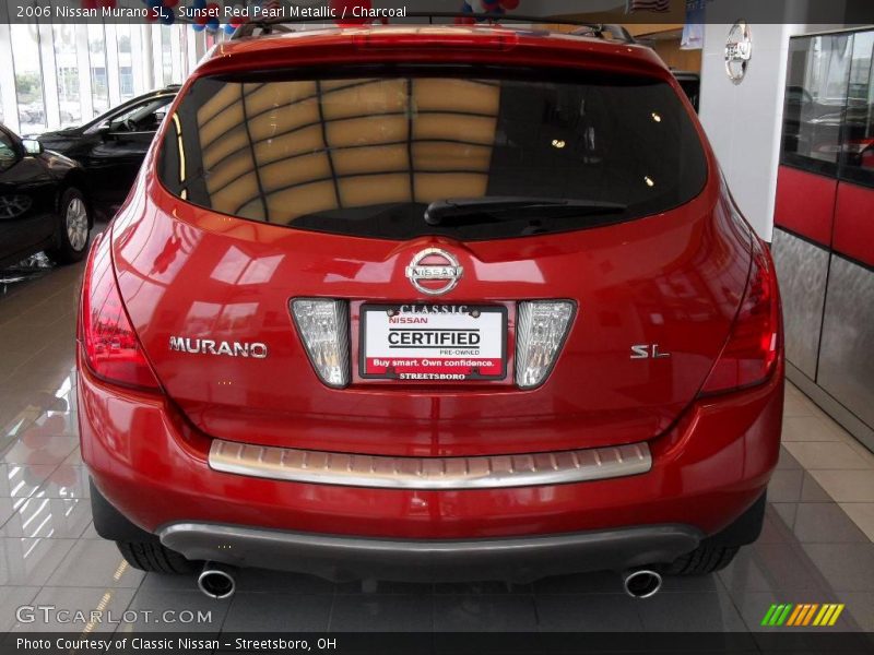 Sunset Red Pearl Metallic / Charcoal 2006 Nissan Murano SL