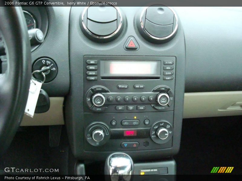 Ivory White / Ebony/Morocco 2006 Pontiac G6 GTP Convertible