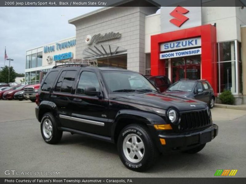 Black / Medium Slate Gray 2006 Jeep Liberty Sport 4x4